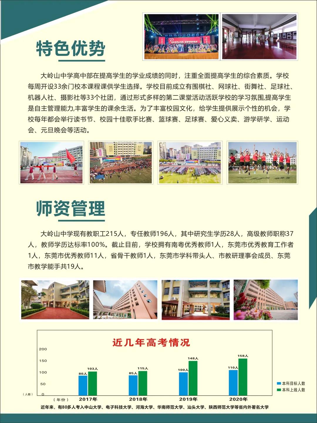 东莞市大岭山中学2021年招生简章 东莞市大岭山中学2021年招生简章