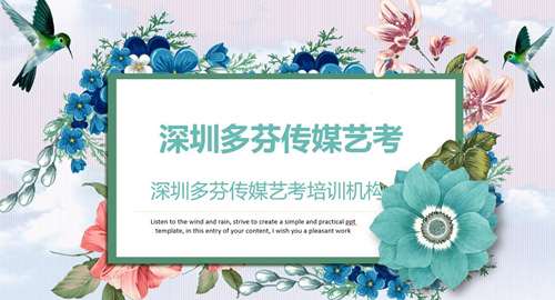 深圳传媒培训班多芬传媒艺考培训