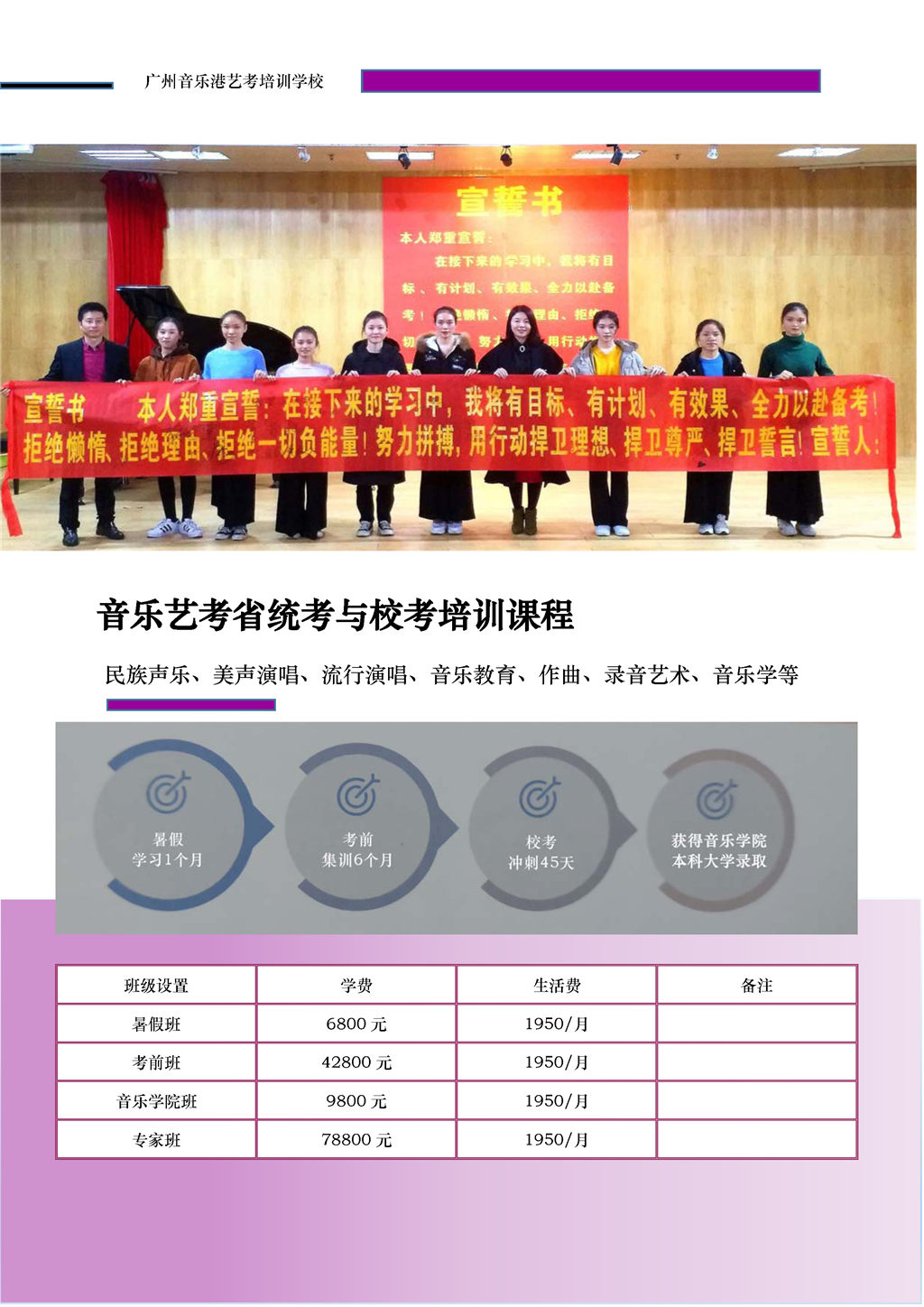 广州音乐艺考集训机构