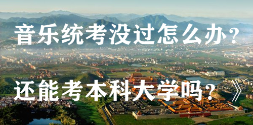 音乐统考没过怎么办音乐统考没过本科线还能考本科大学吗